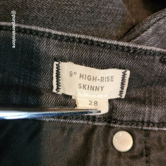 Madewell Jeans 28 Skinny 9" High Rise Lunar Wash A5699 Tummy Control Slimming - Picture 5 of 12